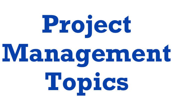 Project Management Research Paper Topics