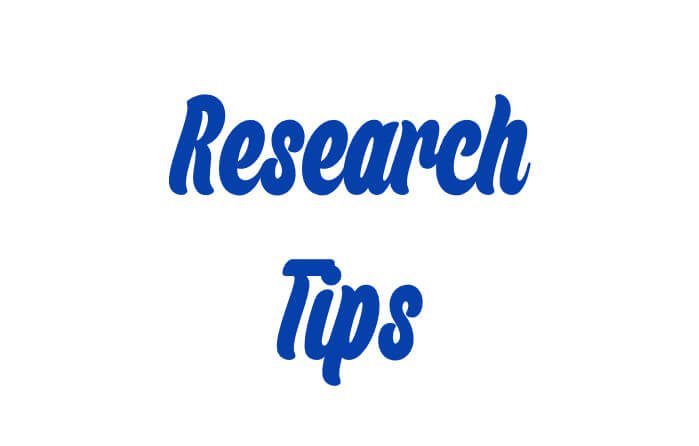 Research tips