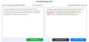 Plagiarism Detector paraphrasing tool