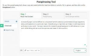 PrepostSEO paraphrasing tool