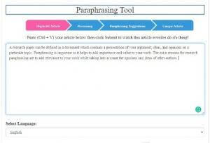 SEOMagnifer scholarly paraphrasing tool