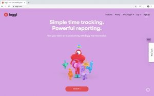 Toggl time management app